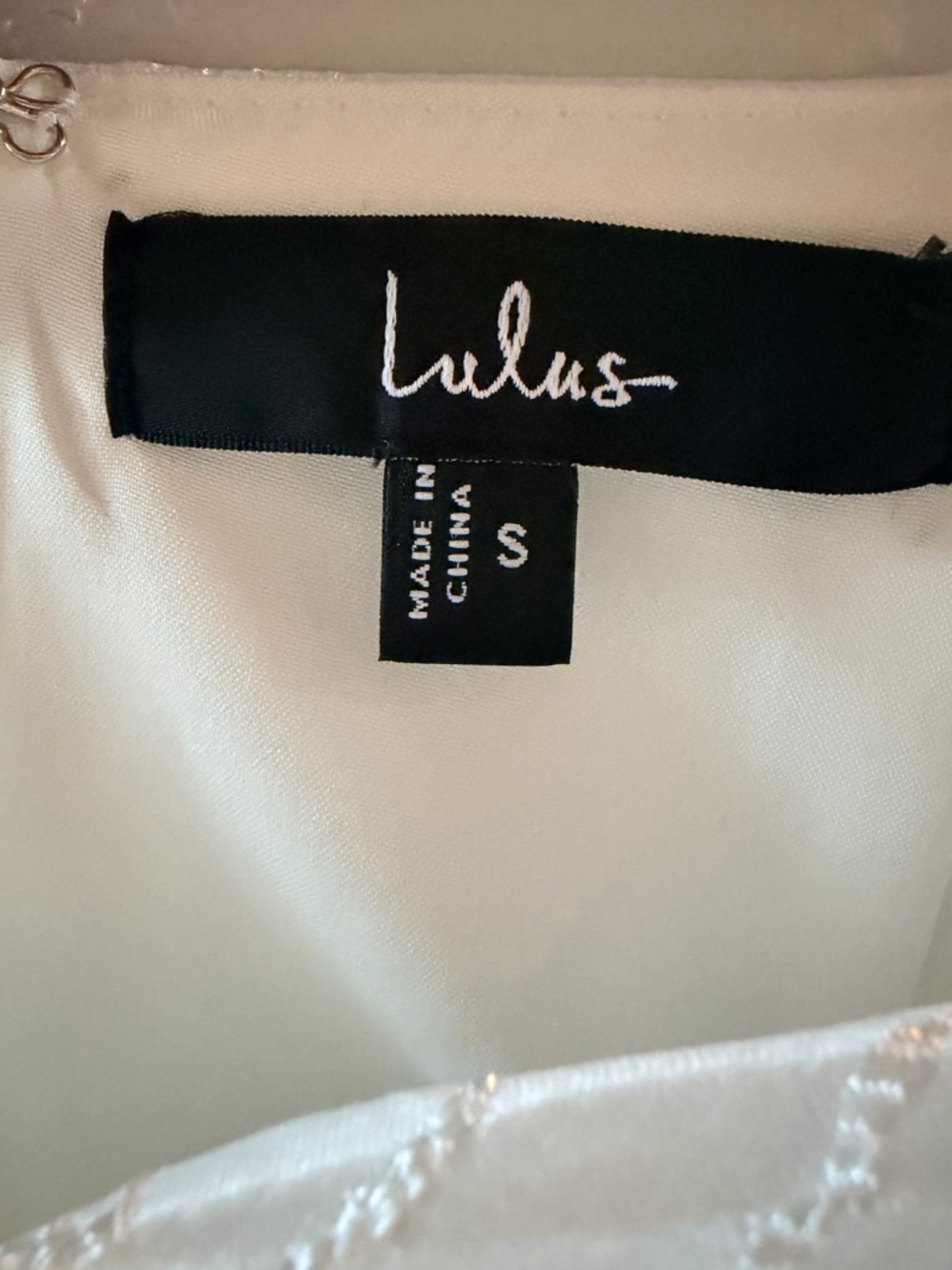 White Graduation Dress Jacquard Mini Open Back Bow Tie | Lulus | Size Small - Picture 12 of 12